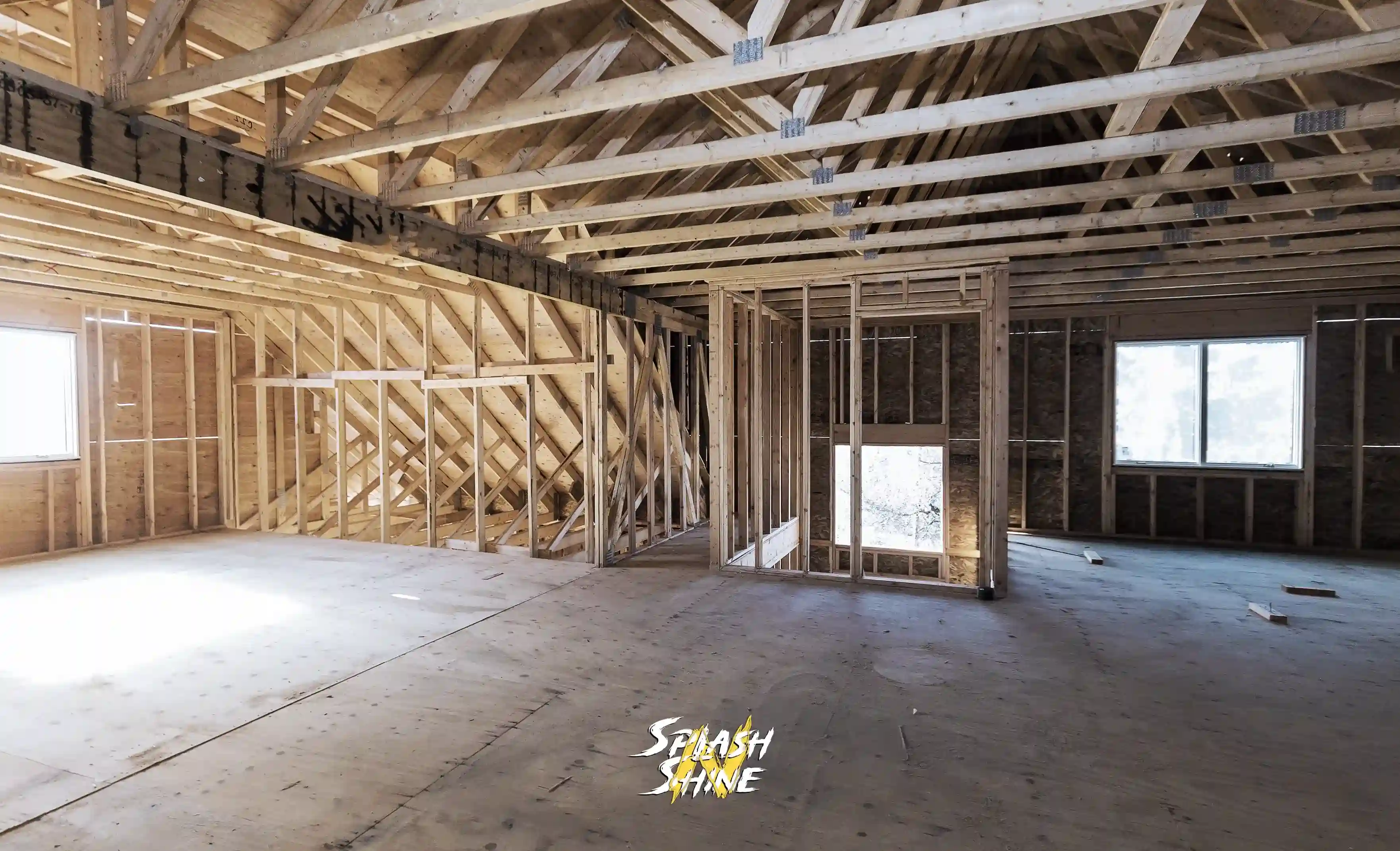 Comprehensive Post-Construction Cleanup Services in Surrey service highlight - professional cleaning demonstration by Splash n' Shine
