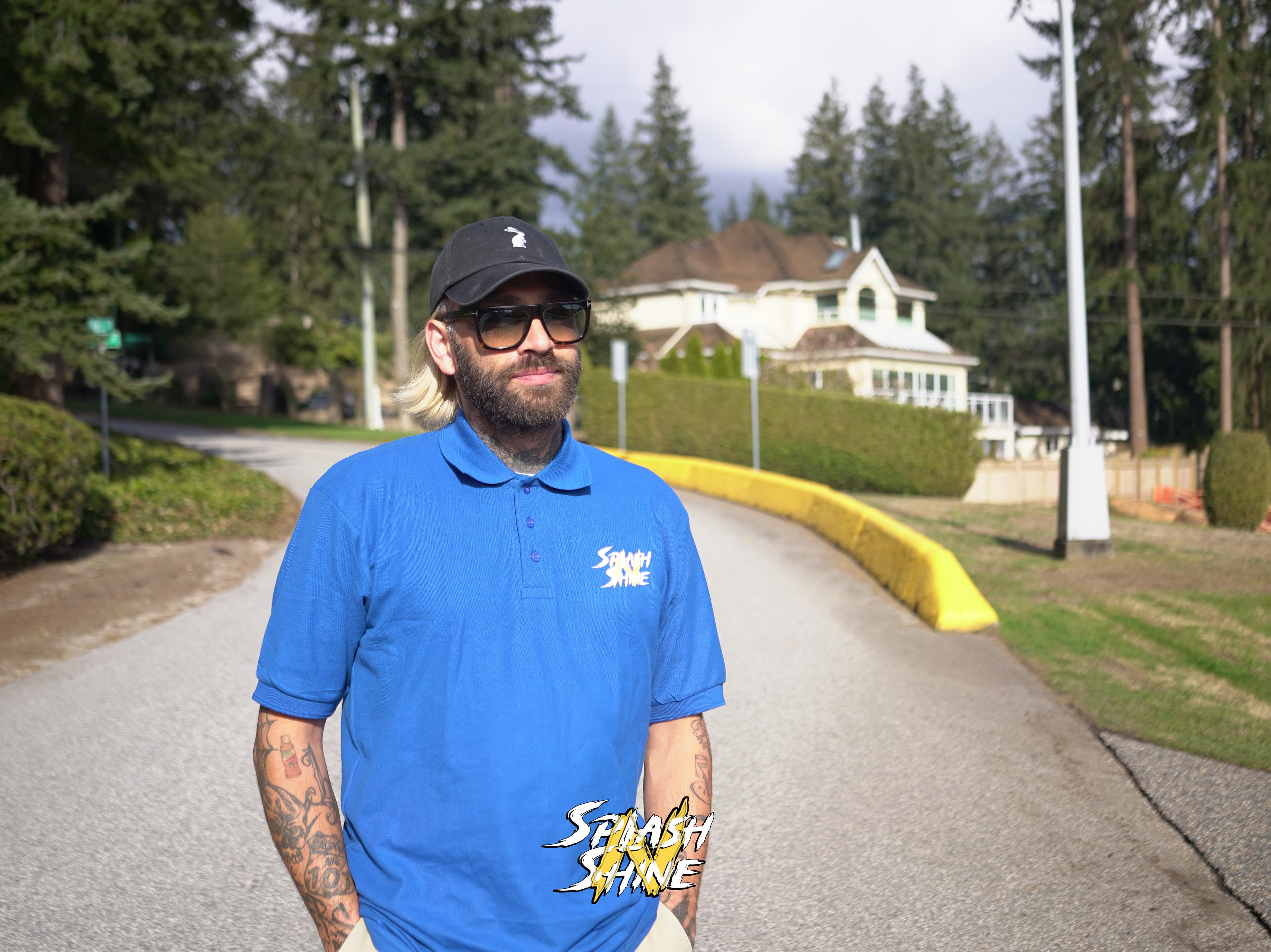 Splash N Shine technician on site in a Lower Mainland neighbourhood